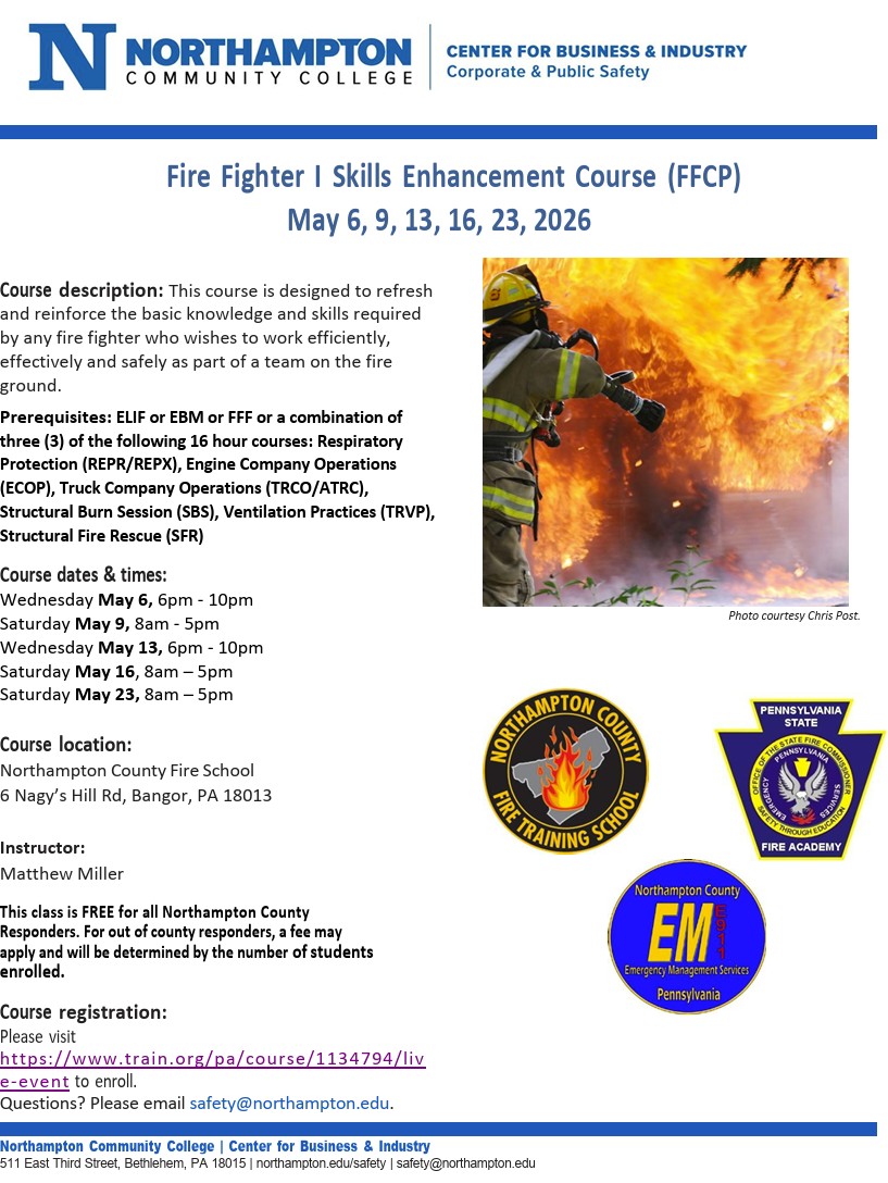 Firefighter I Skills Enhancement (FFCP)