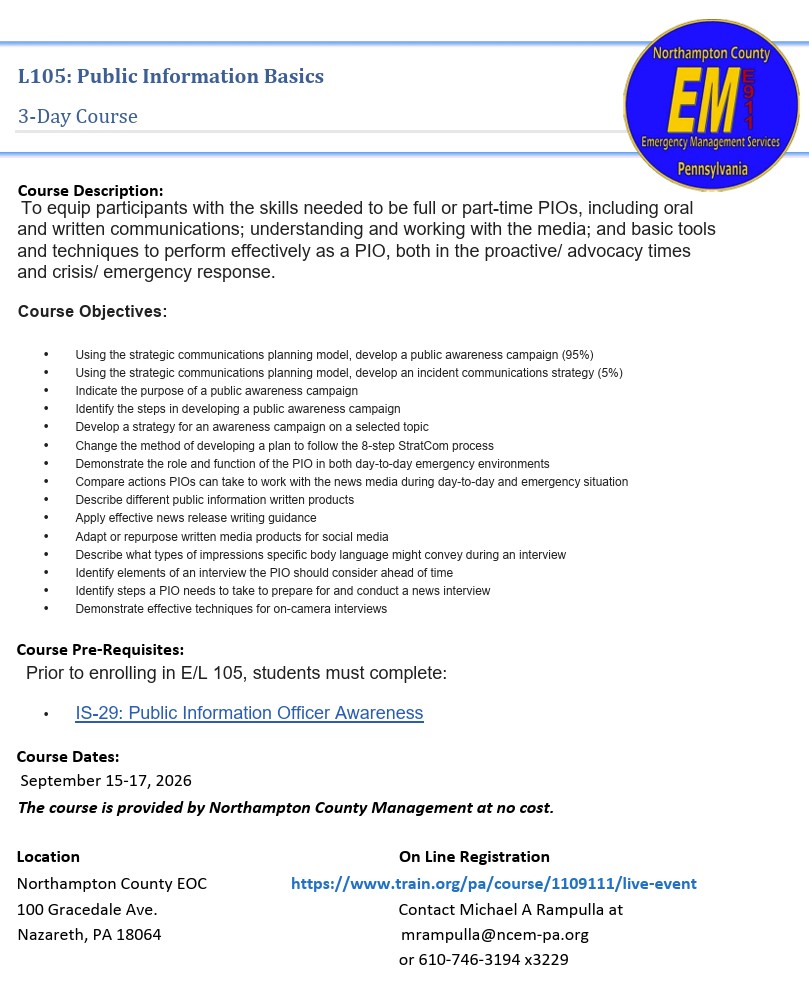 Public Information Basics (L-105)